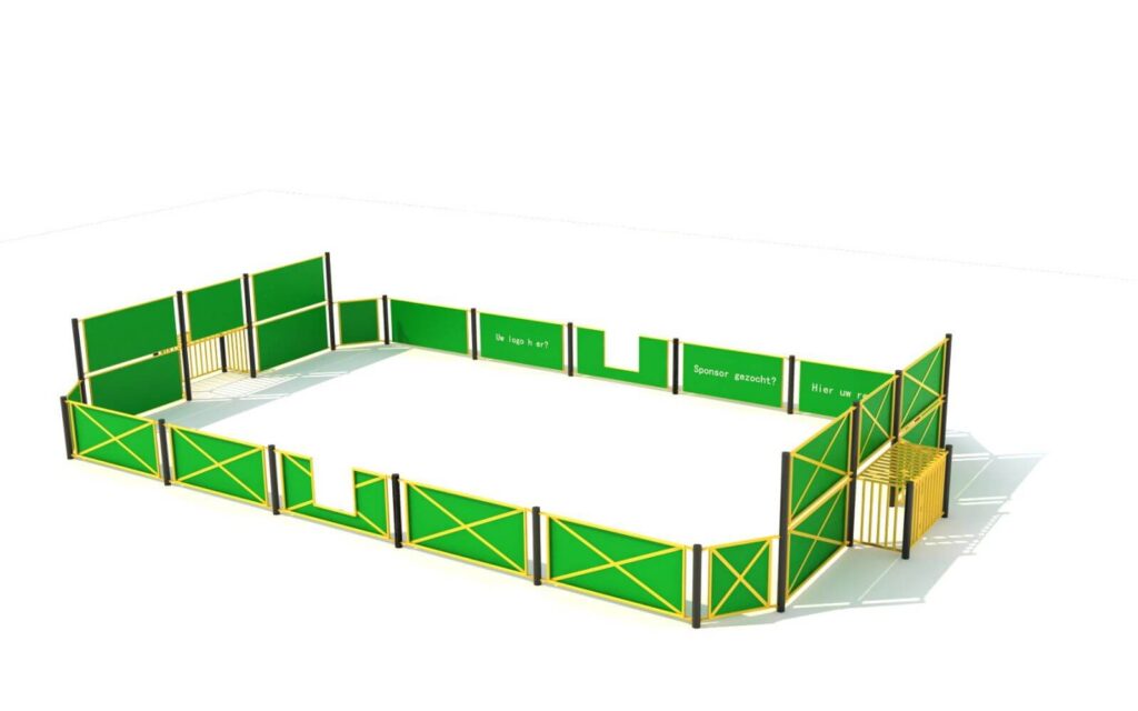 Voetbalkooi met boarding 7 x 13 meter - Balsporten - Sport en spel - LuduQ speeltoestellen